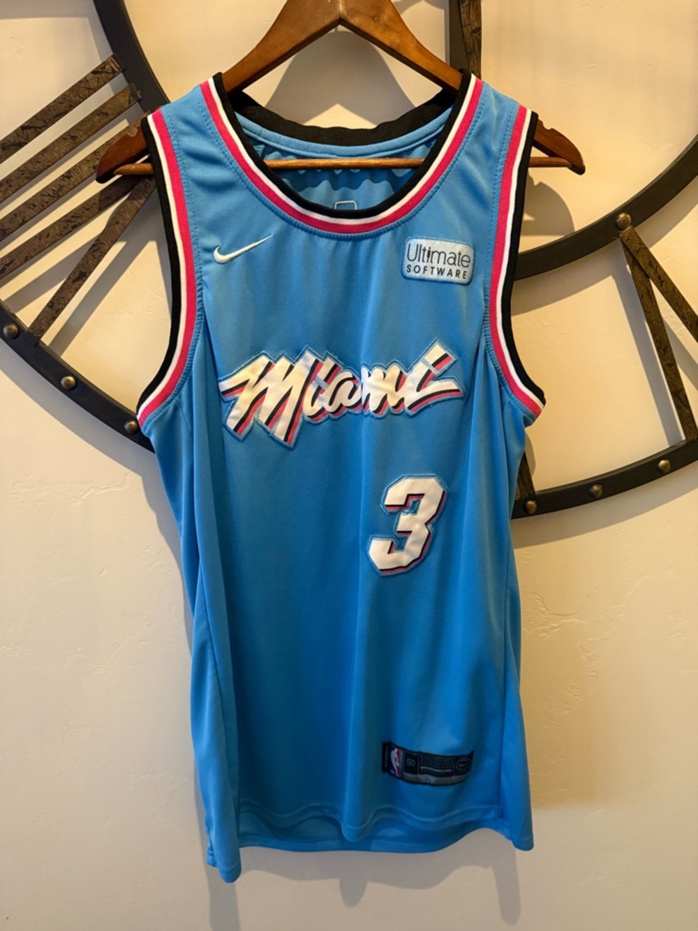 Dwayne Wade  Miami Heat Swingman Teal Color Jersey - Size 50